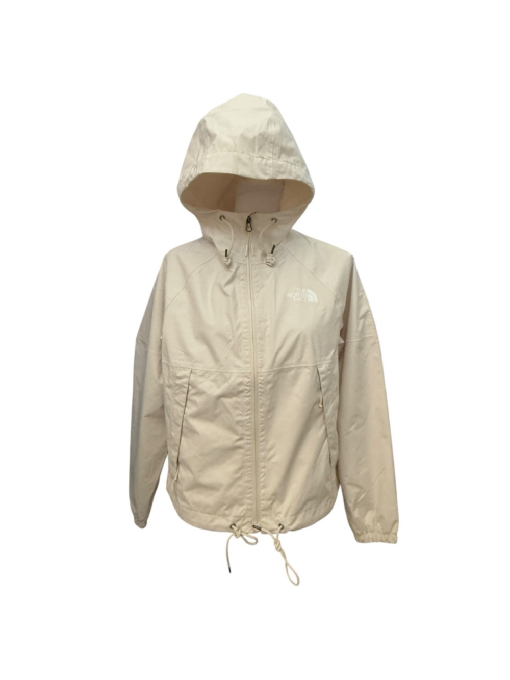 The North Face Women’s Antora Hooded Rain Jacket Windbreaker Cream/Beige Size Sm - Picture 3 of 10